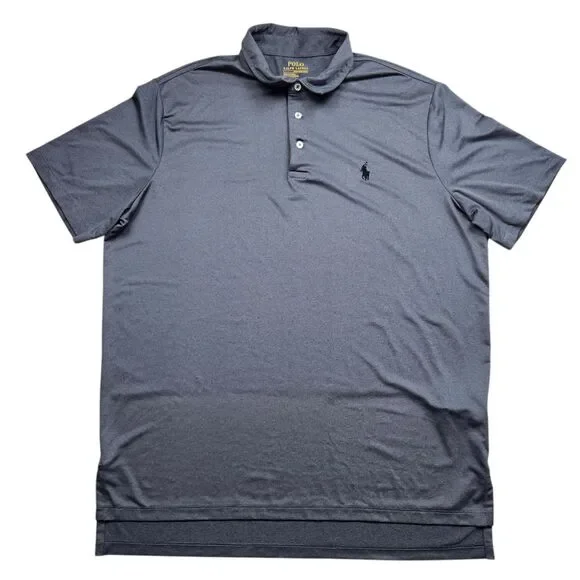 Polo Ralph Lauren Performance Golf Polo Shirt Mens Large Gray Short Sleeve Pony - Picture 3 of 10